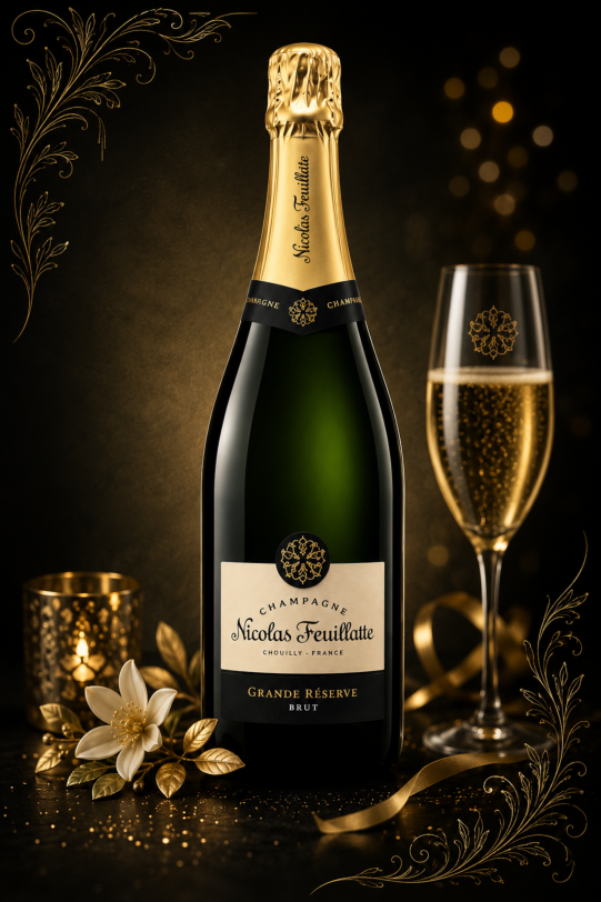 Champagne Nicolas Feuillatte - GRANDE RÉSERVE BRUT, 75cl