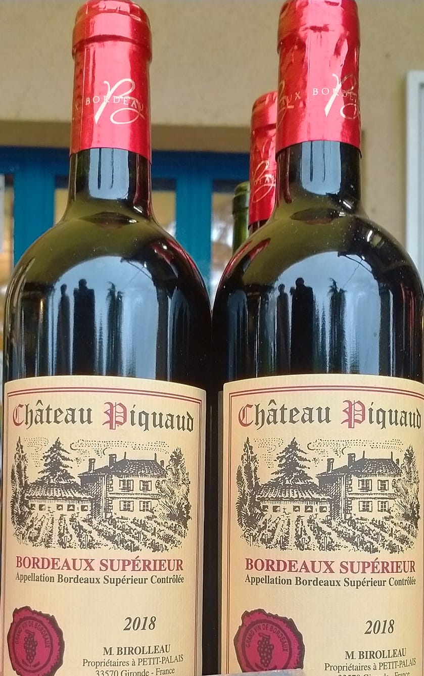 Château Piquaud 2018 -  Bordeaux supérieur Rouge 75cl 