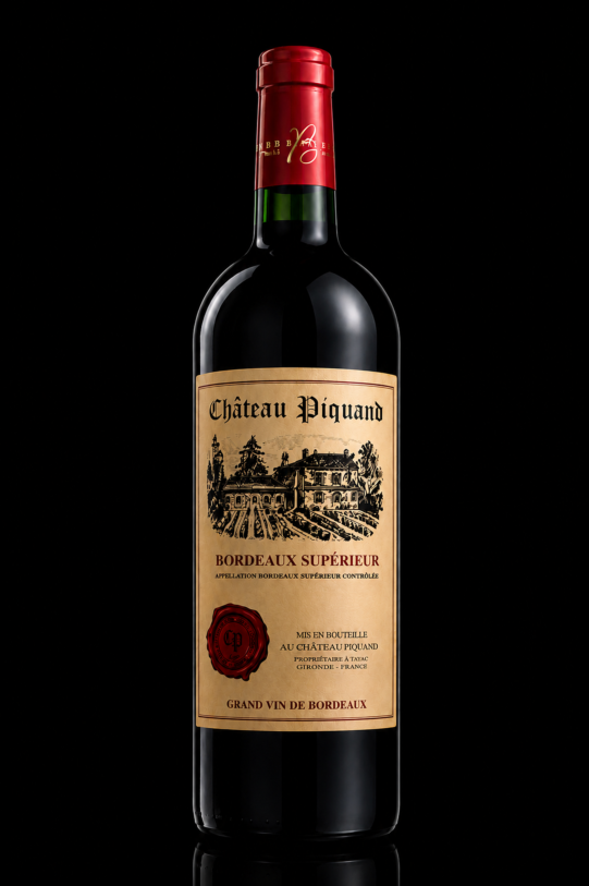 Château Piquaud 2023-  Bordeaux supérieur Rouge 75cl 