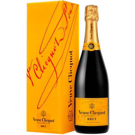 CHAMPAGNE VEUVE CLICQUOT BRUT carte jaune 75cl  avec étui